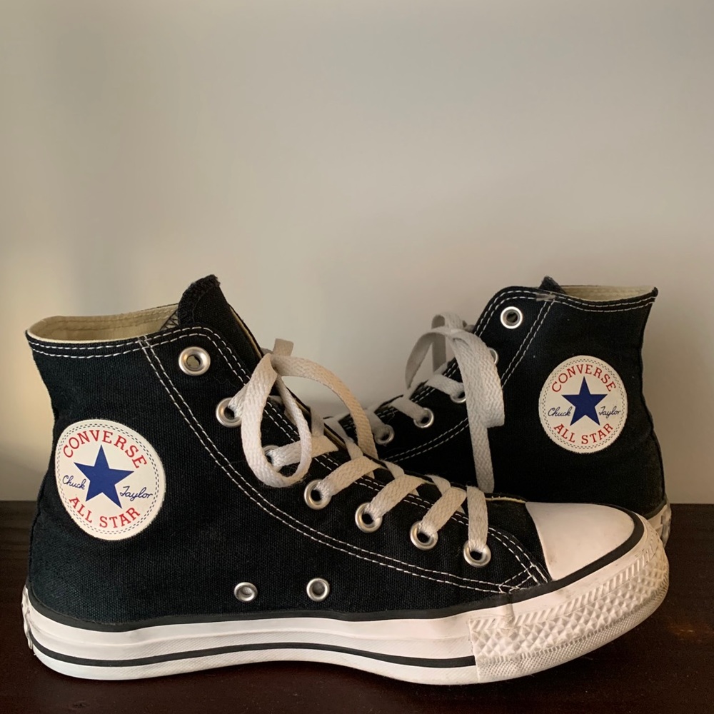Black Converse Chuck Taylor Allstar high tops